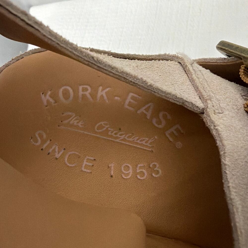 Kork Ease Sandals Womens Size 8 M San Carlos Platform Gray Suede Block Heel - Picture 11 of 16